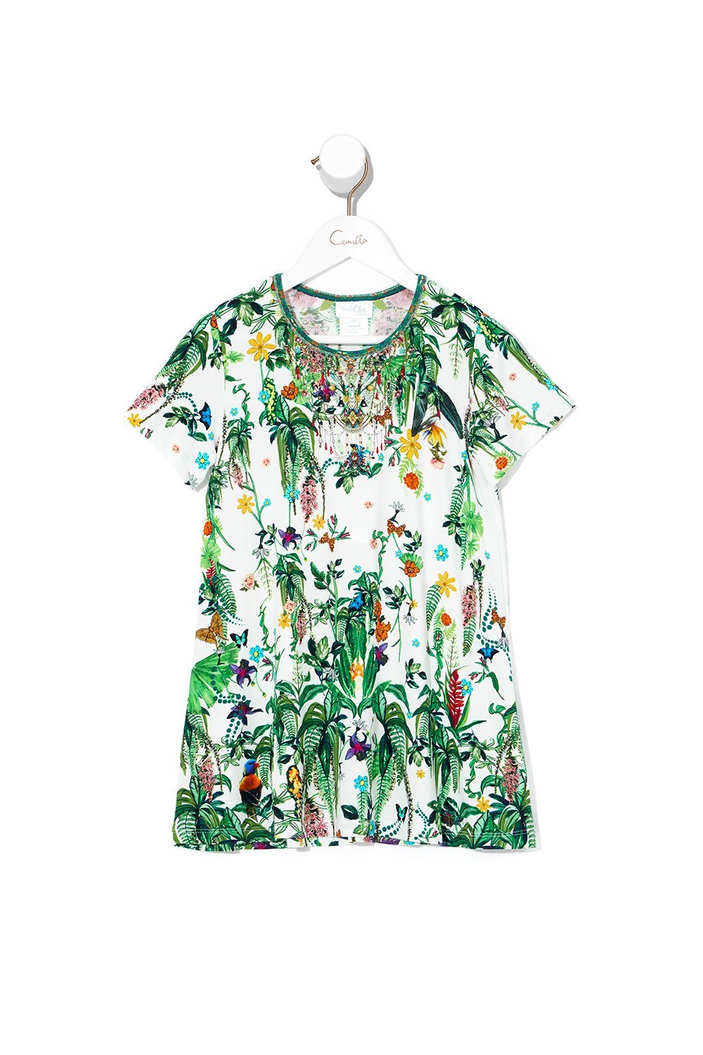 INFANTS TSHIRT DRESS WITH FLARE HEM DAINTREE DARLING