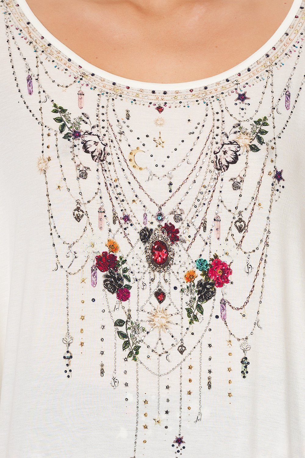 LOOSE FIT TEE - WHITE TO THE GYPSY