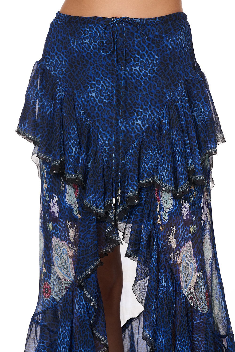 MAXI SKIRT WITH DOUBLE FRILL CAMDEN MOON