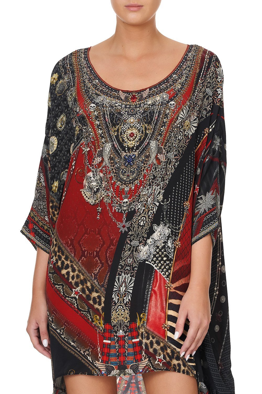 SCOOP BACK HEM DRESS LONDON CALLING