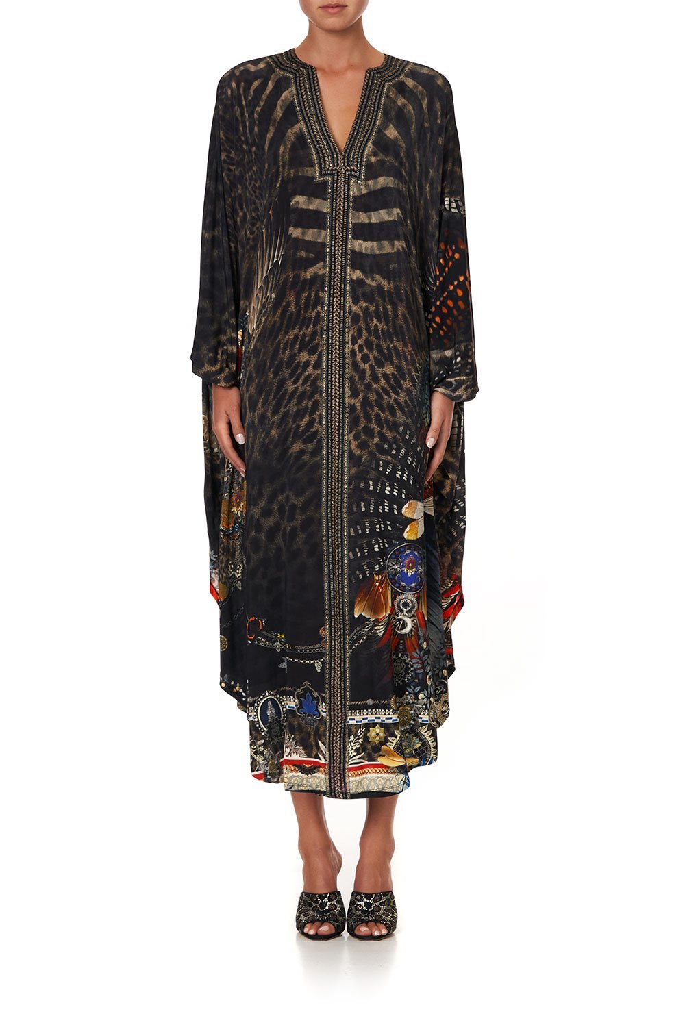 JERSEY LONG KAFTAN WITH ROUNDED HEM TREASURE CHASER