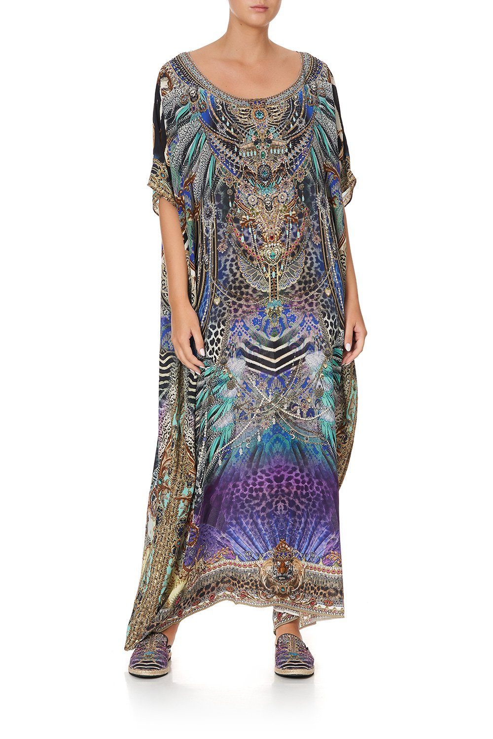 ROUND NECK KAFTAN ANIMAL ARMY