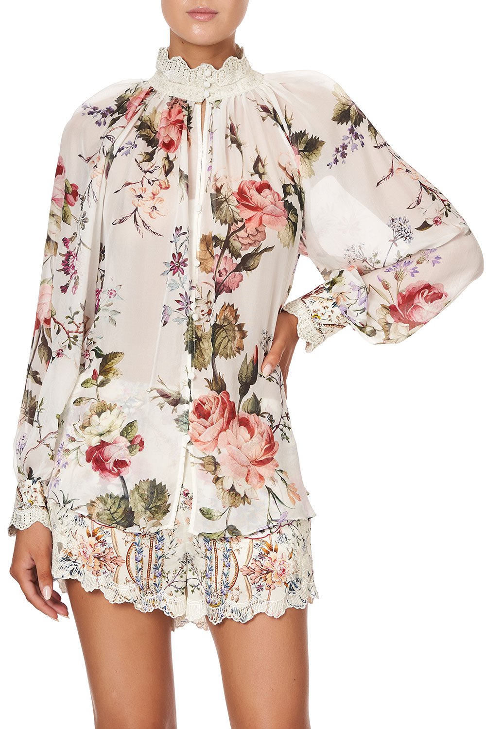 RAGLAN BUTTON UP SHIRT LONDON LOOMS