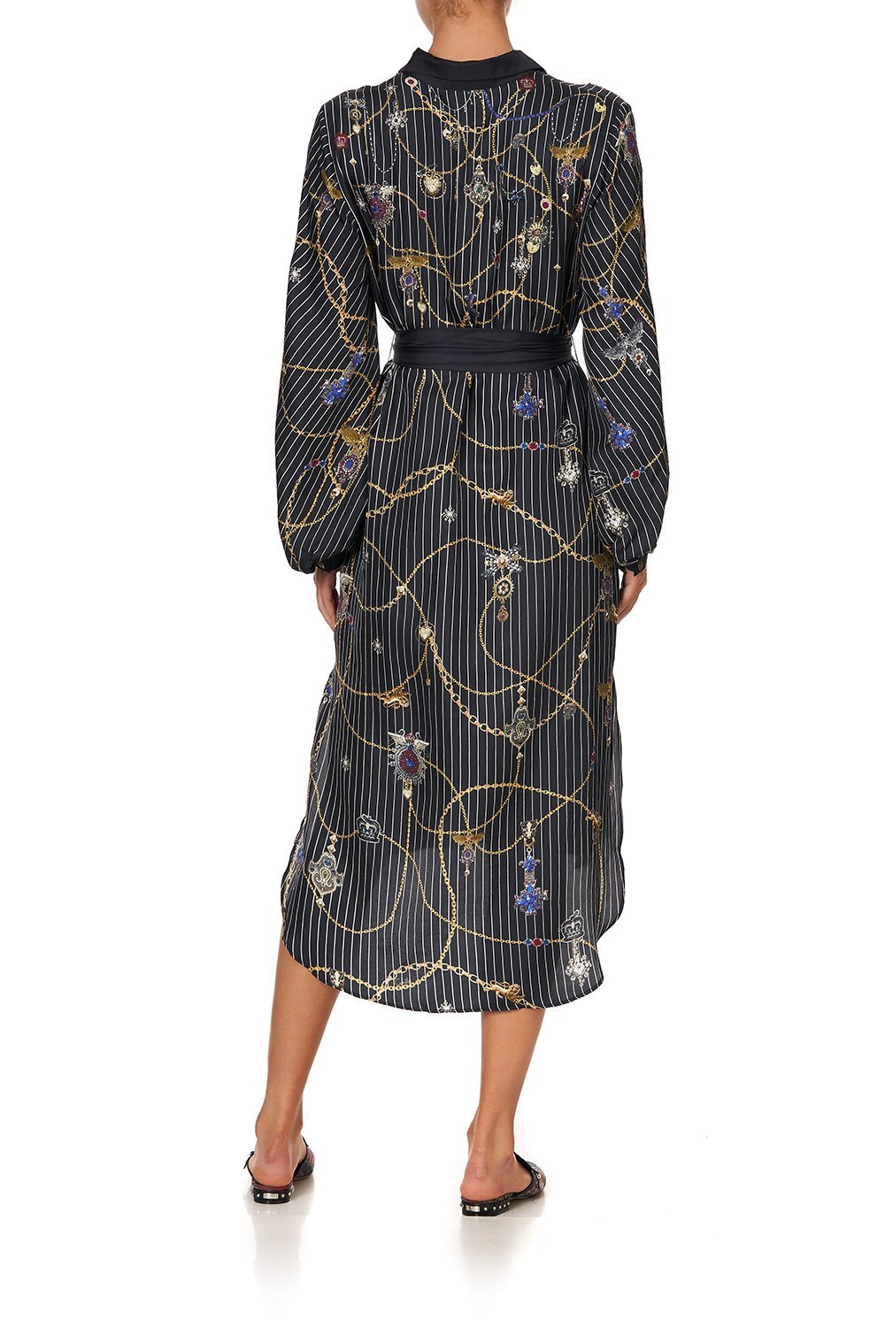 HIGH LOW MIDI SHIRT DRESS PUNK OF PRIMROSE