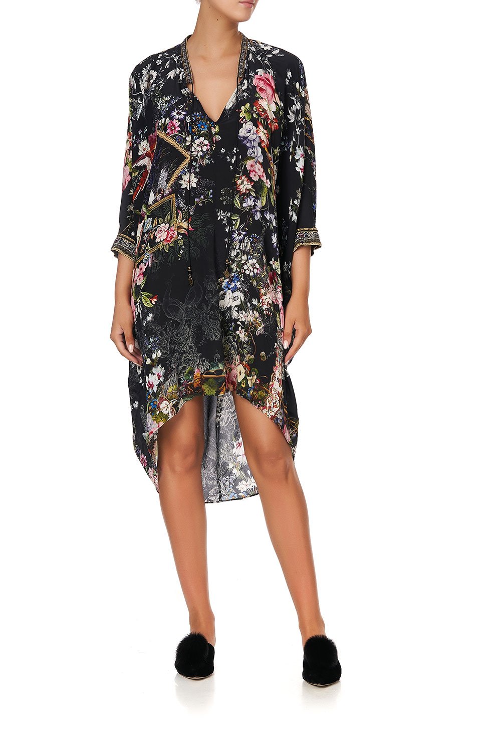 V-NECK DRESS WITH DRAPED BACK FROM THE ARCHIVES