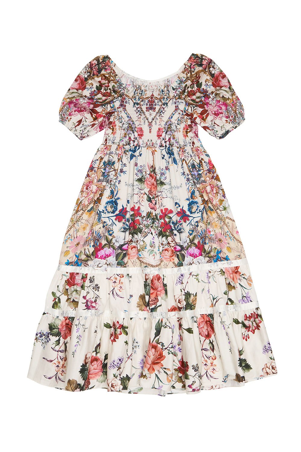 KIDS RIBBON MAXI DRESS 4-10 LONDON LOOMS