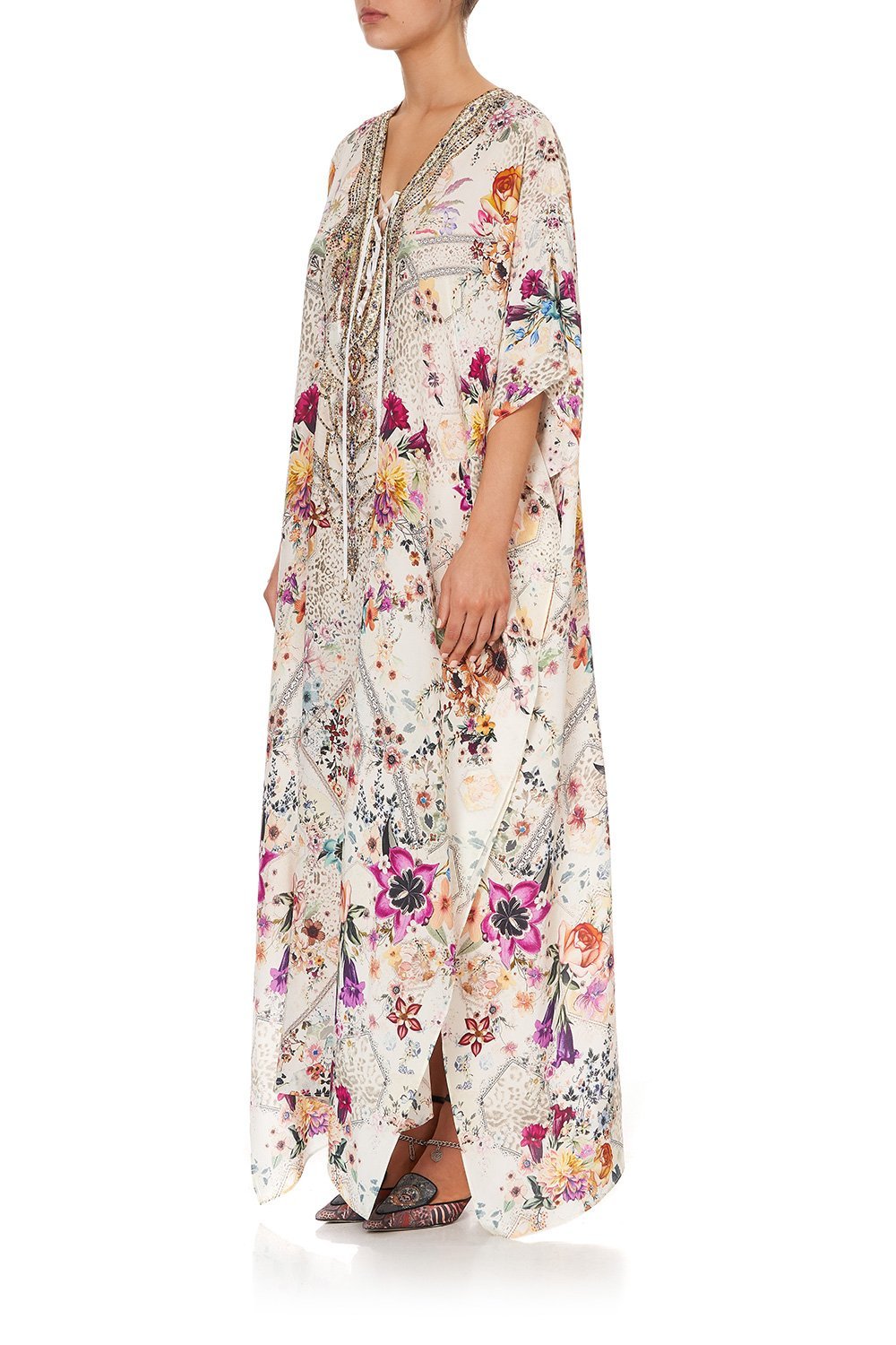 LACE UP KAFTAN SEW IN LOVE