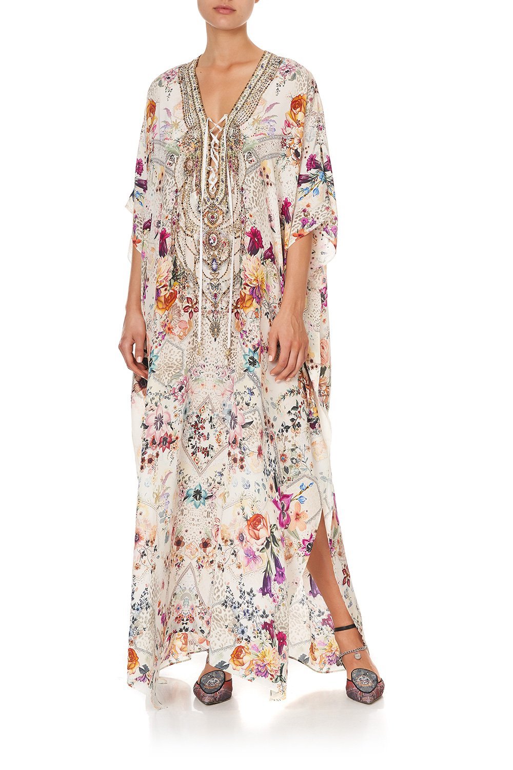 LACE UP KAFTAN SEW IN LOVE