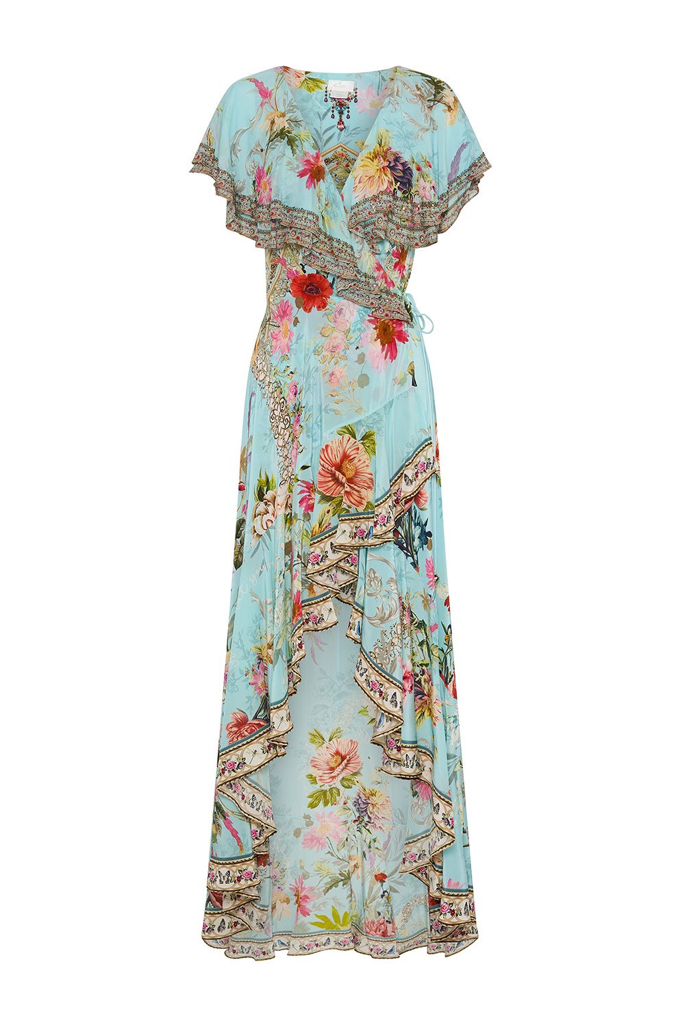 FRILL SLEEVE LONG DRESS A ROYAL STITCH UP