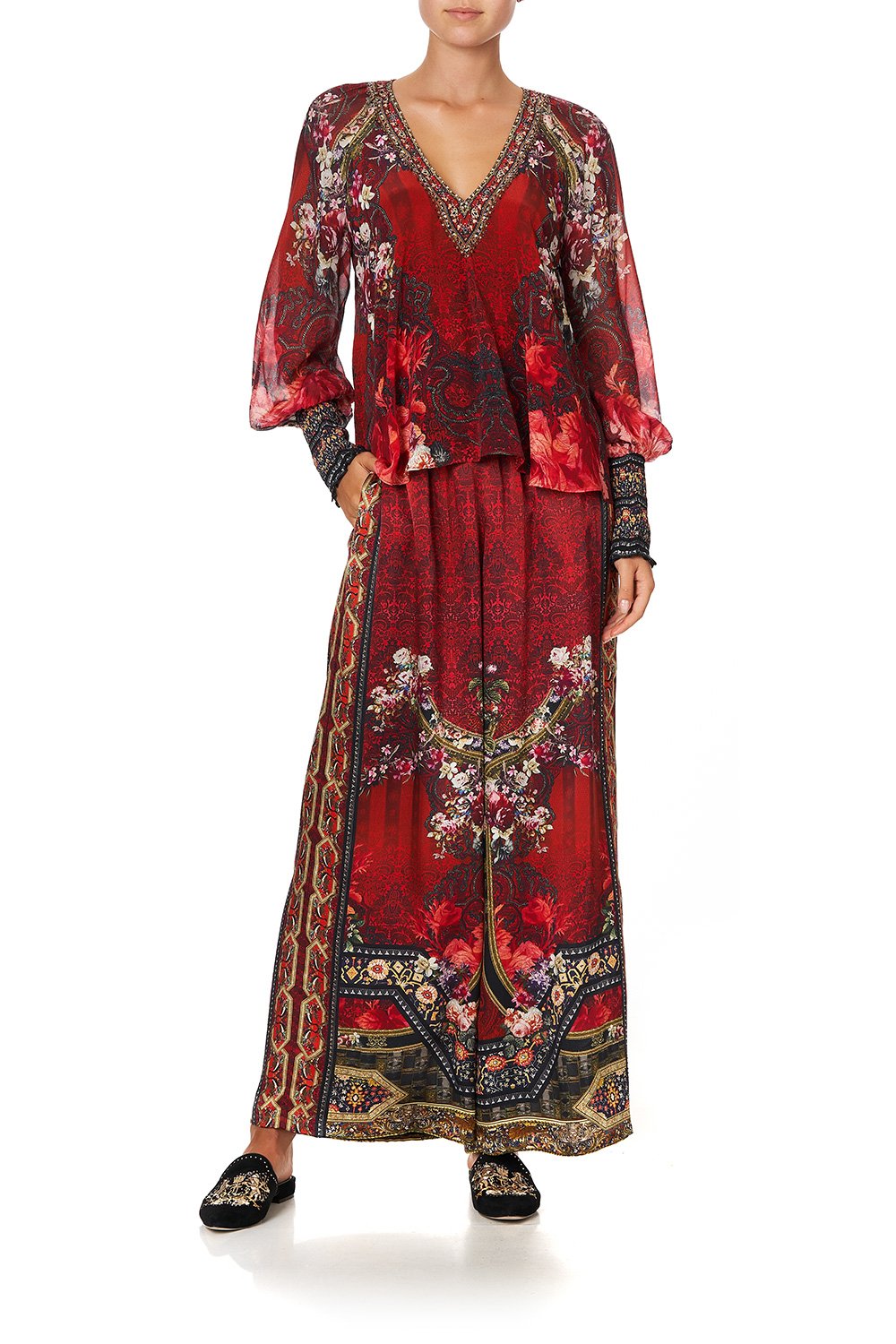 SHIRRED CUFF BLOUSE STORIES OF A STATION