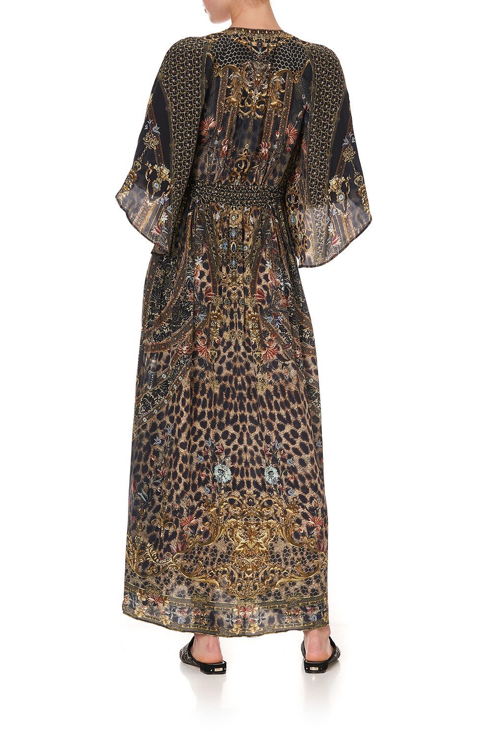 LONG DRESS WITH SMOCKED WAIST ABINGDON PALACE