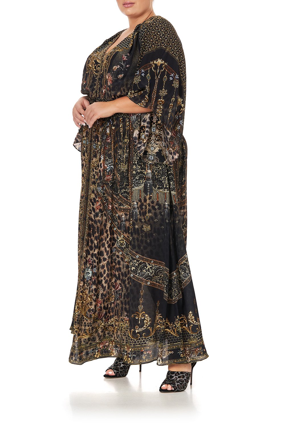 LONG DRESS WITH SMOCKED WAIST ABINGDON PALACE