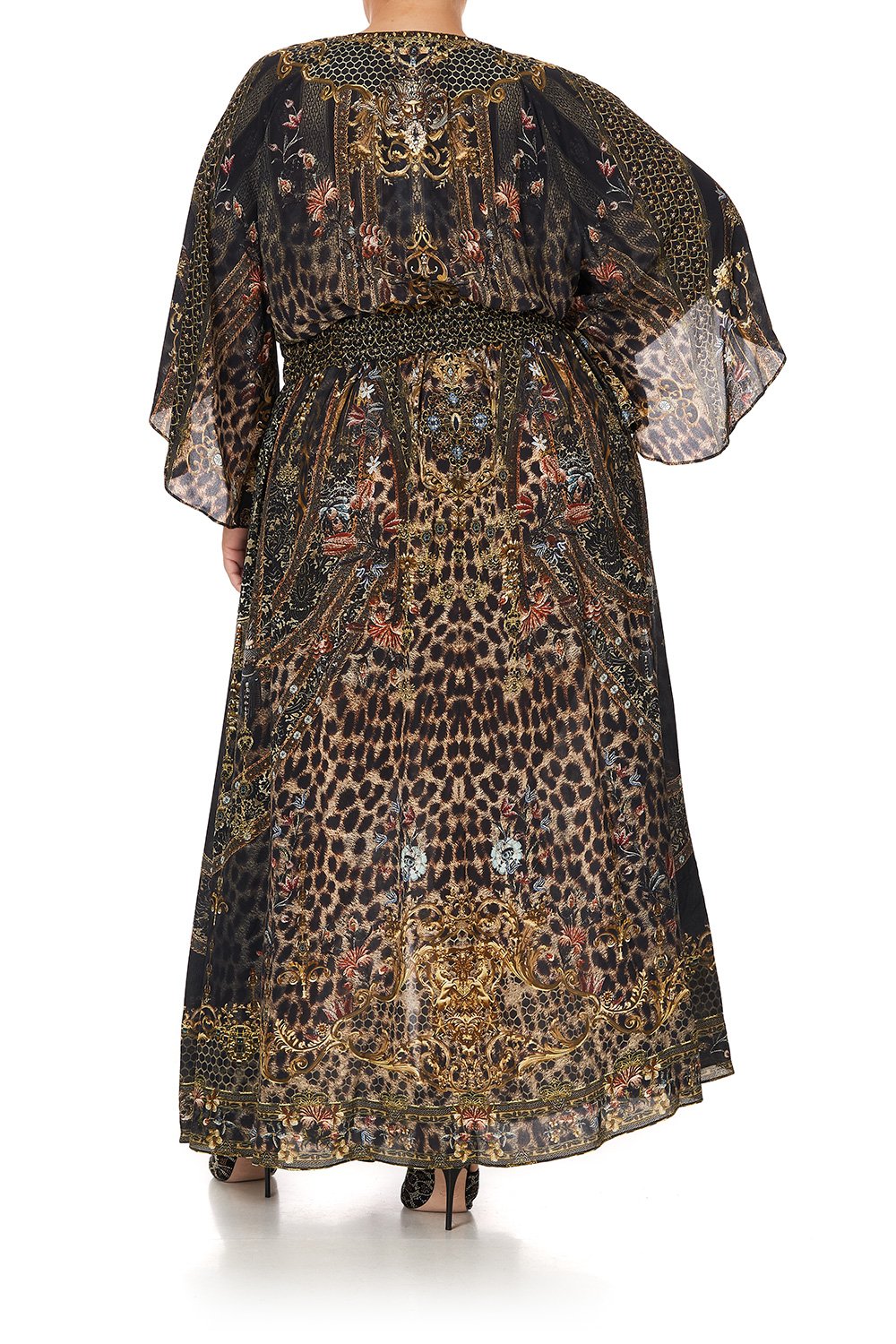 LONG DRESS WITH SMOCKED WAIST ABINGDON PALACE