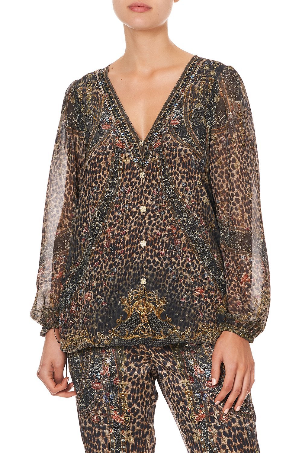 LACE UP SIDE BLOUSE ABINGDON PALACE