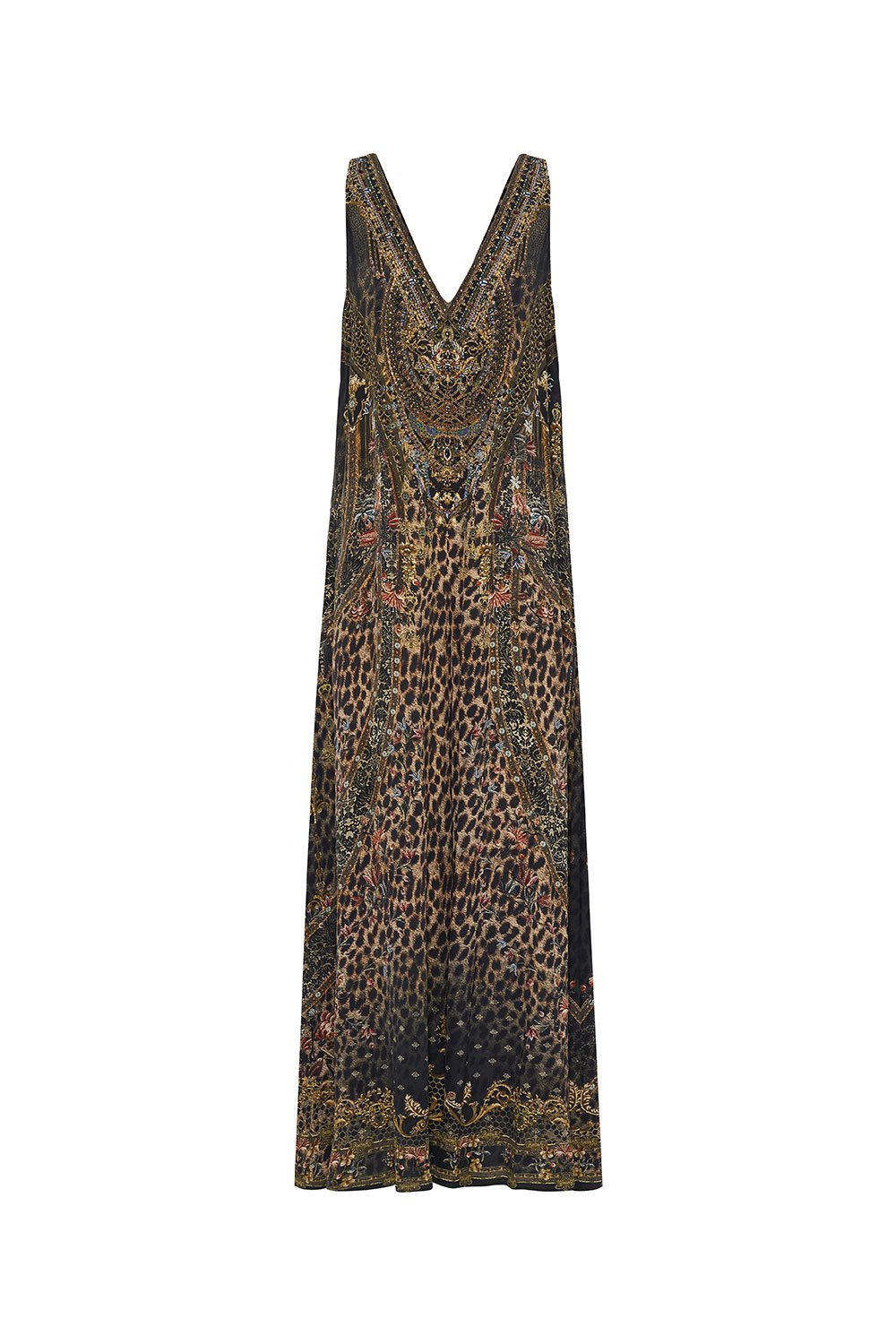 V NECK FLARED JUMPSUIT ABINGDON PALACE