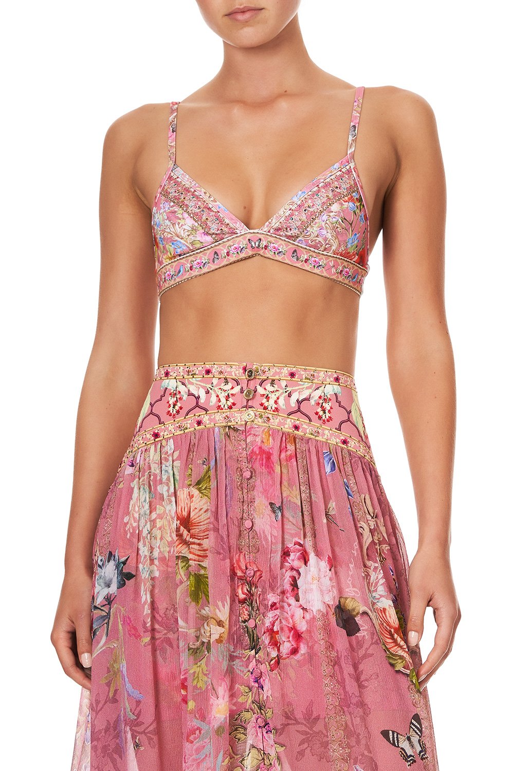 SOFT BRA WITH BACK CLIP PATCHWORK HEART