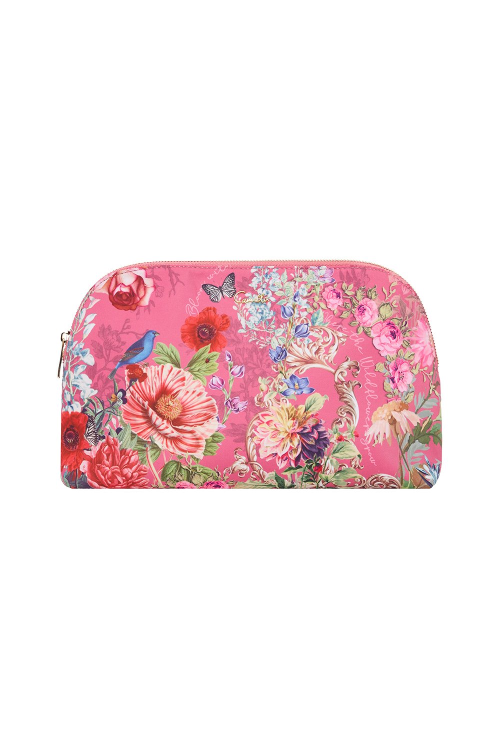 LARGE COSMETIC CASE PATCHWORK HEART