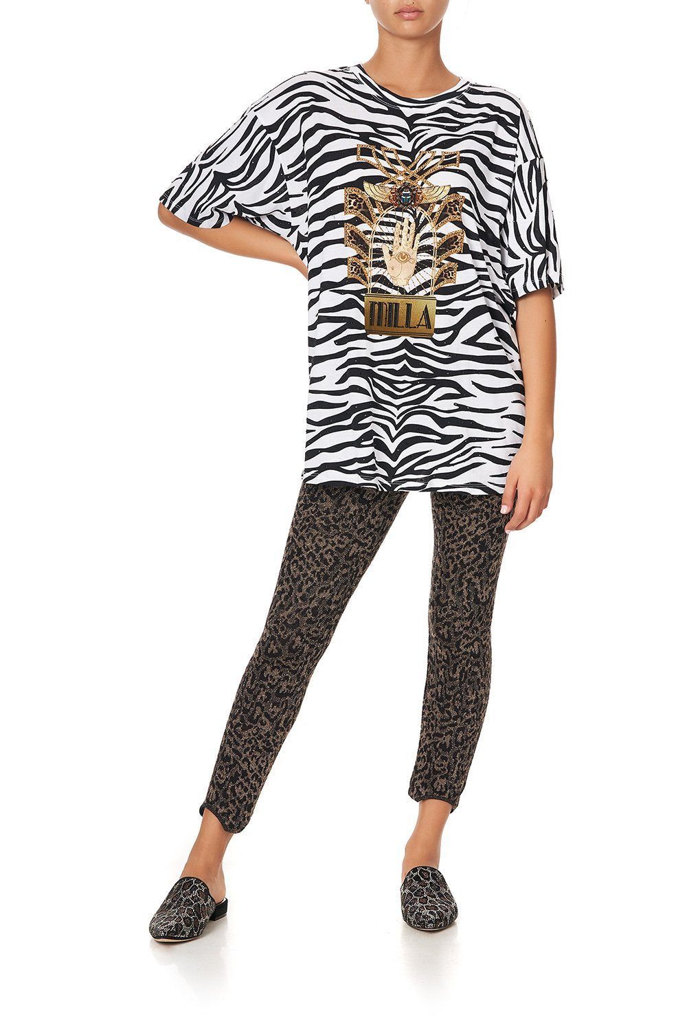 OVERSIZE BAND TEE RAINBOW ROOM