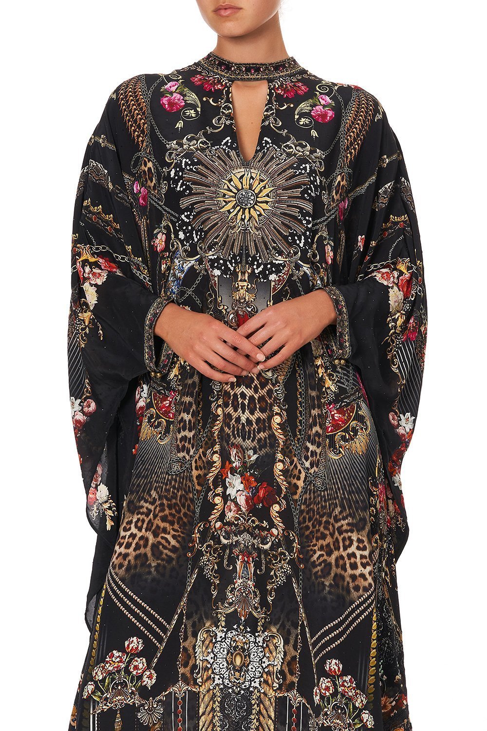 KAFTAN WITH HIGH COLLAR STAND GOTHIC GODDESS