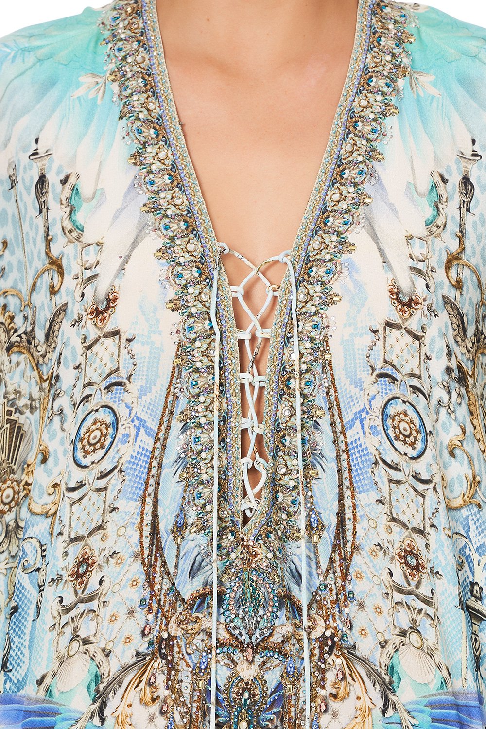 SHORT LACE UP KAFTAN GATSBYS GIRL