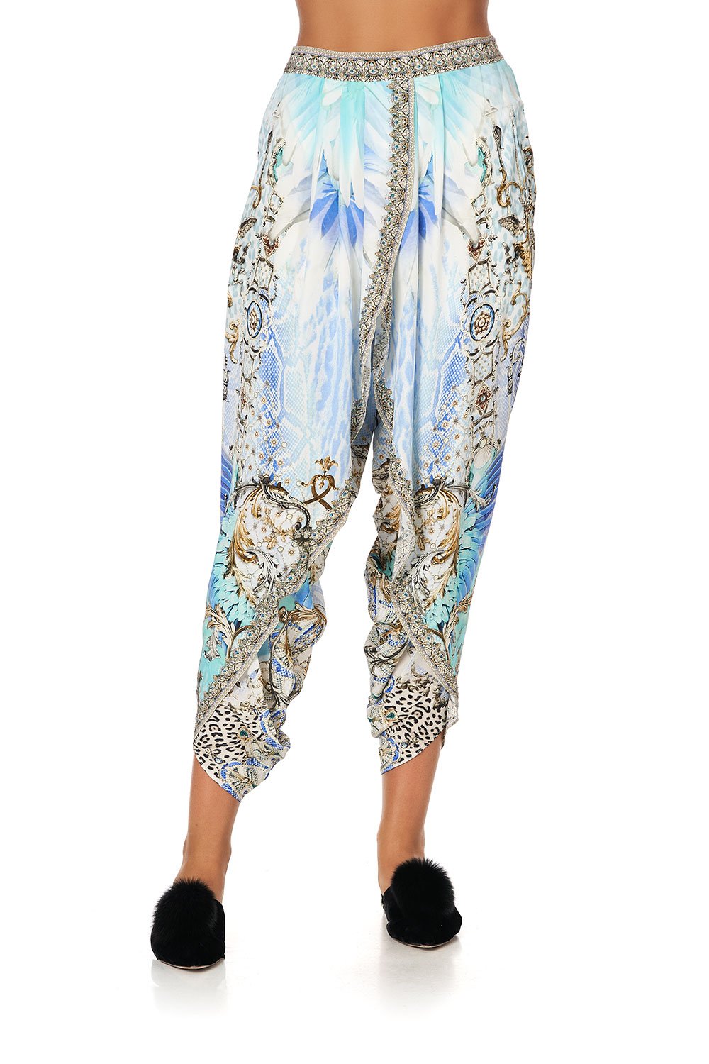 GATHERED WRAP FRONT TROUSER GATSBYS GIRL