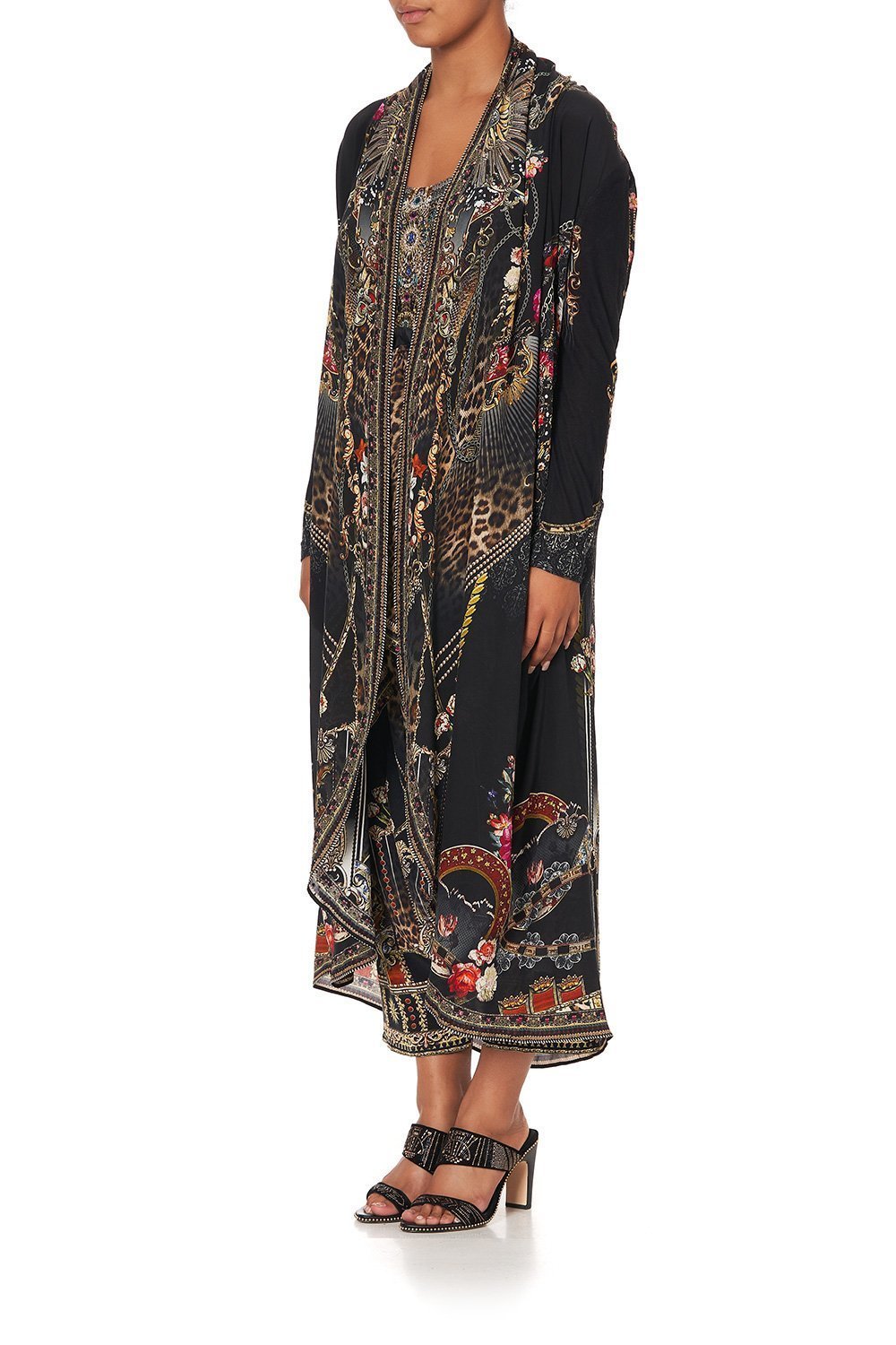 LONG CASUAL JACKET WITH POCKETS GOTHIC GODDESS