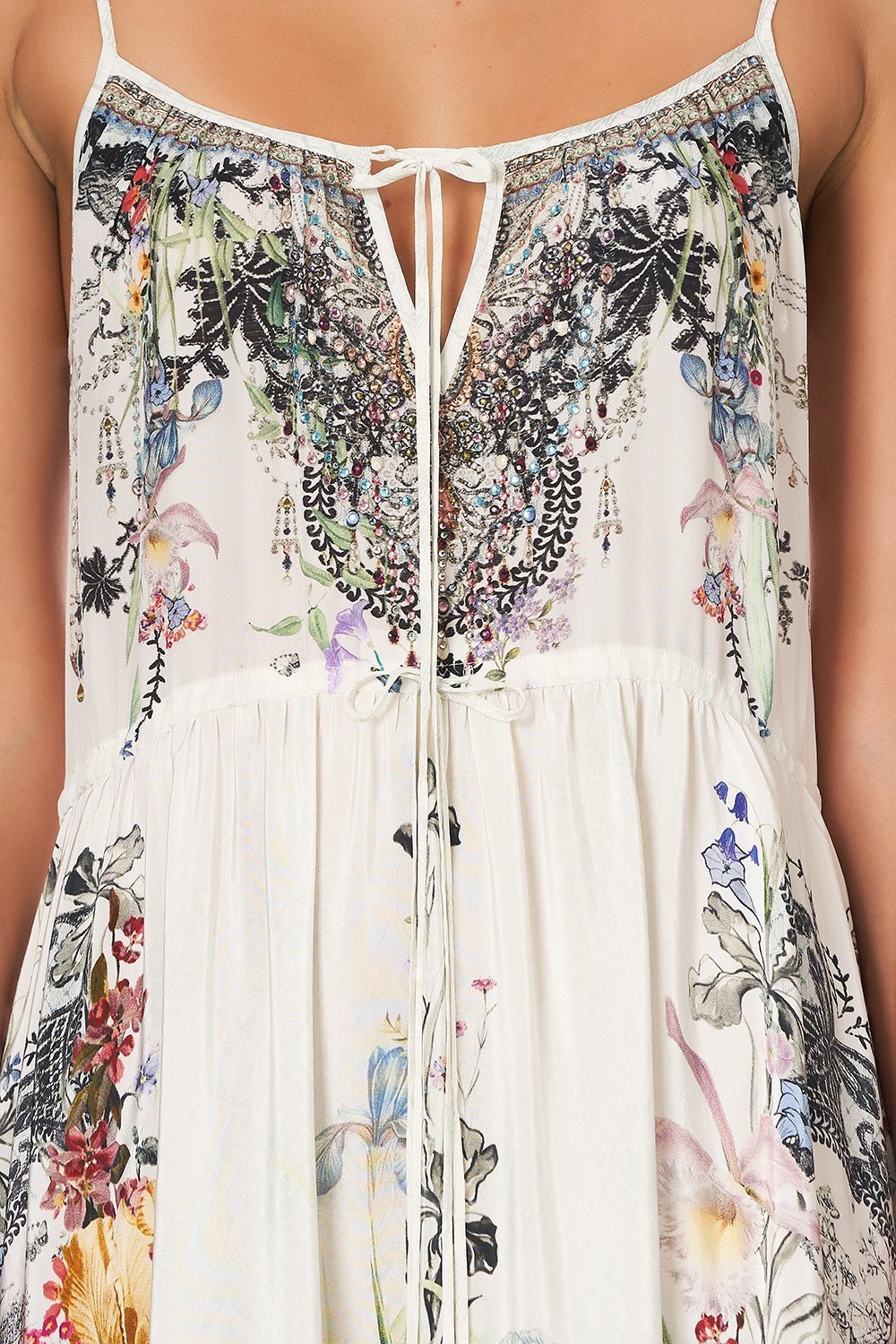 DRESS WITH FRONT TIE DETAIL TRUE ROMANCE