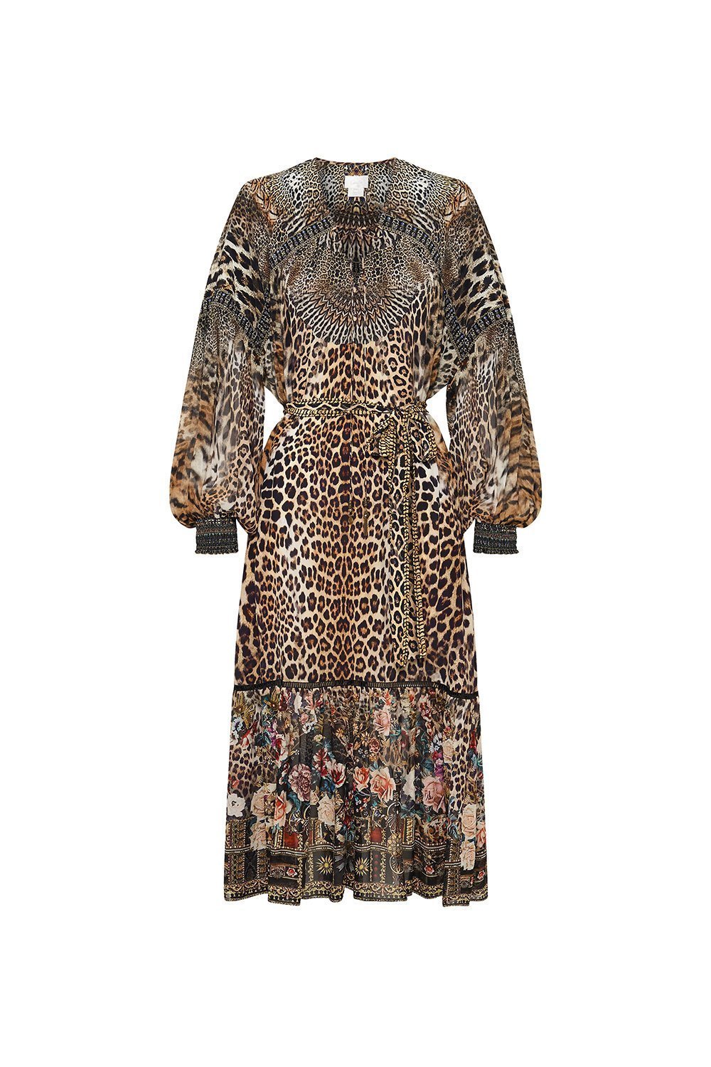 BLOUSON TIE DRESS WITH YOKE CALL OF THE CATHEDRAL