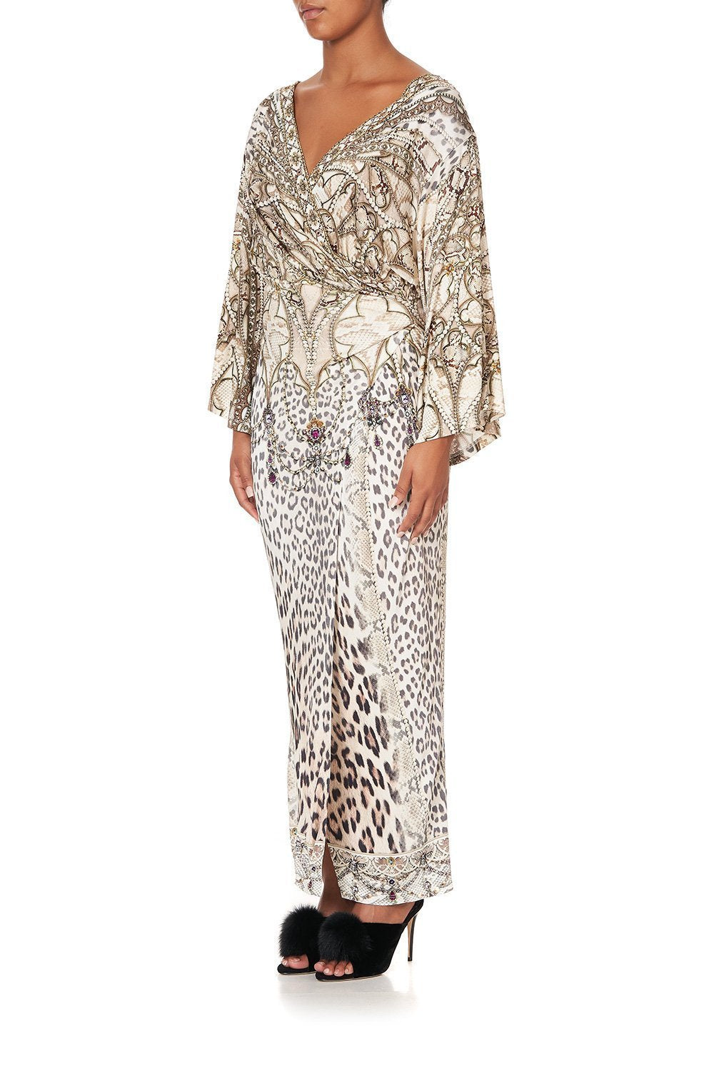 DRAPED WRAP DRESS ALL IS NOUVEAU