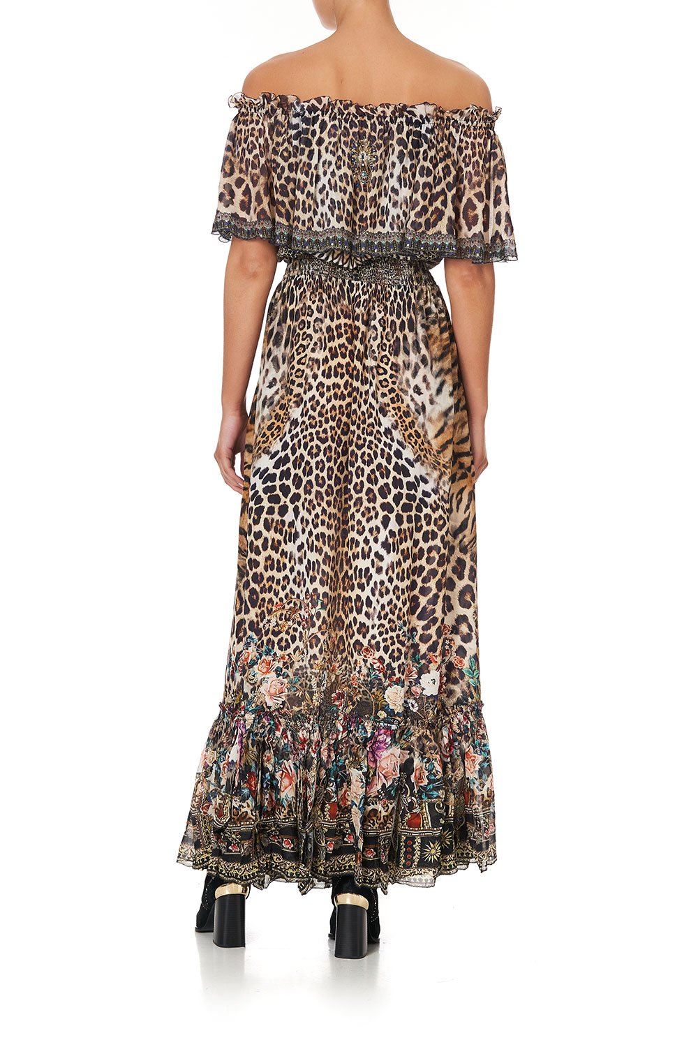 OFF SHOULDER FRILL DRESS CALL OF THE CATHEDRAL