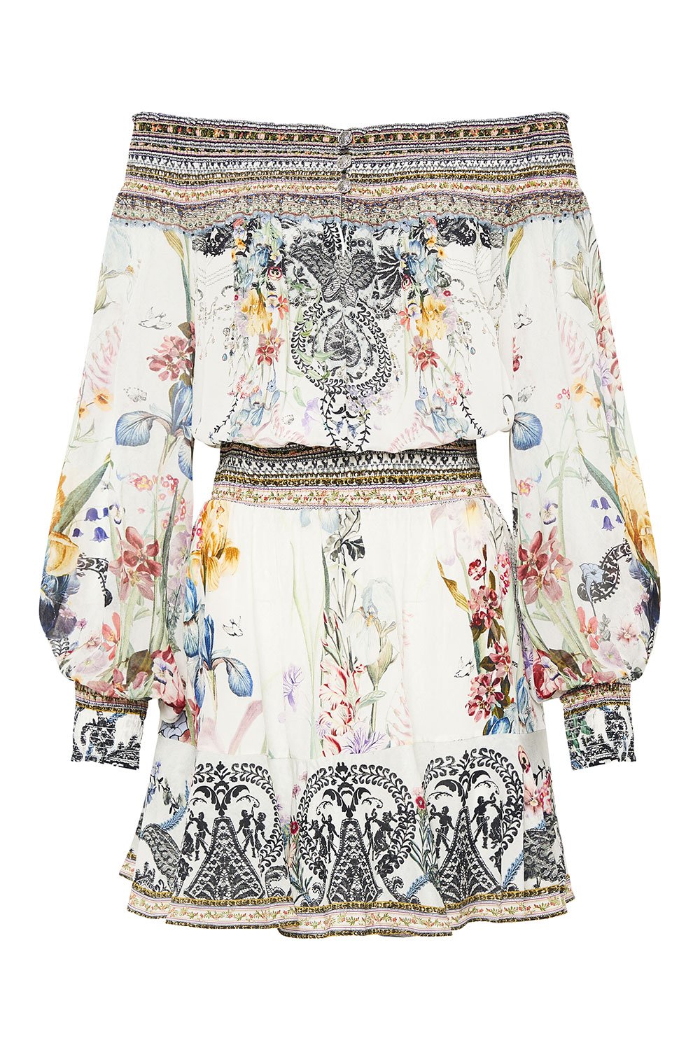 OFF SHOULDER SHORT DRESS TRUE ROMANCE