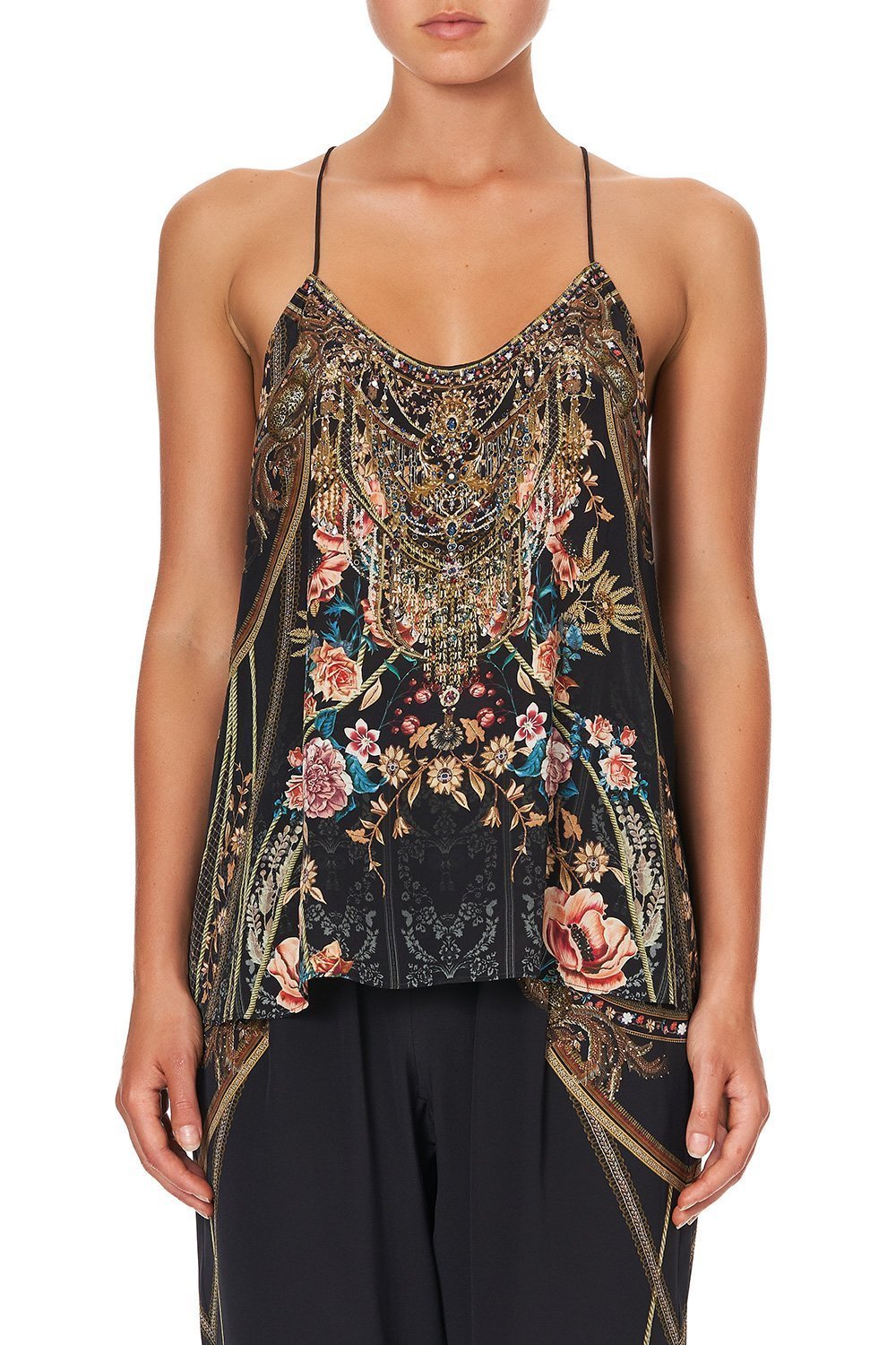 T BACK SHOESTRING TOP BELLE OF THE BAROQUE