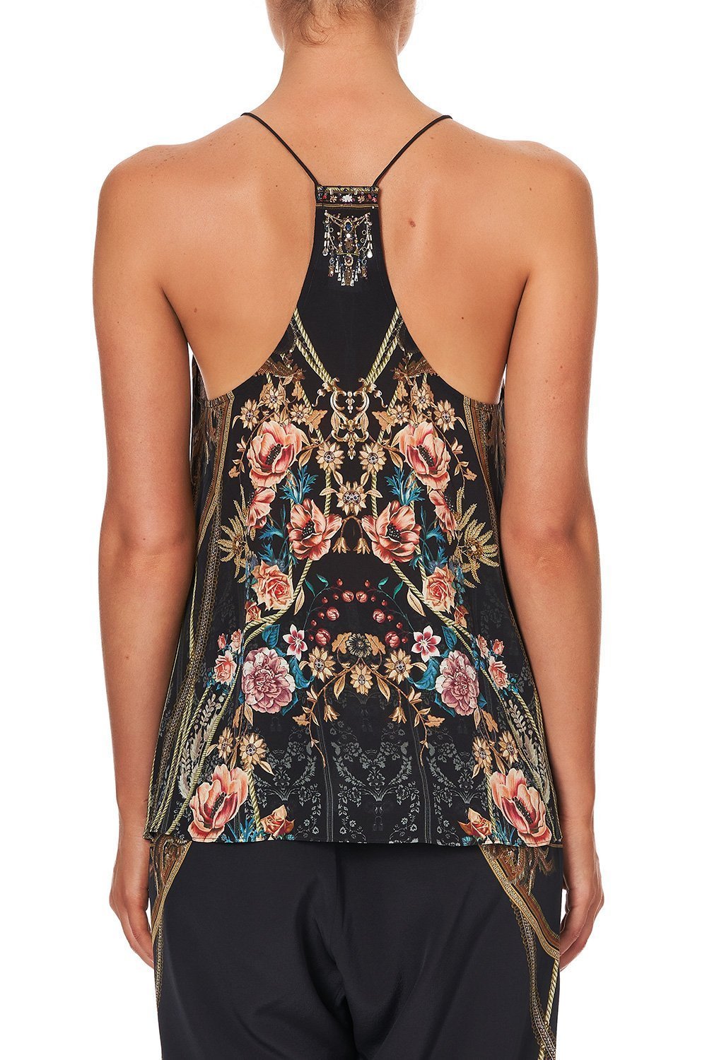 T BACK SHOESTRING TOP BELLE OF THE BAROQUE