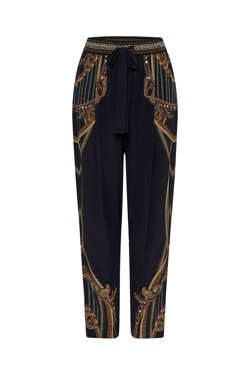 DROP CROTCH SLIM LEG PANT MONTAGUES CAPULET