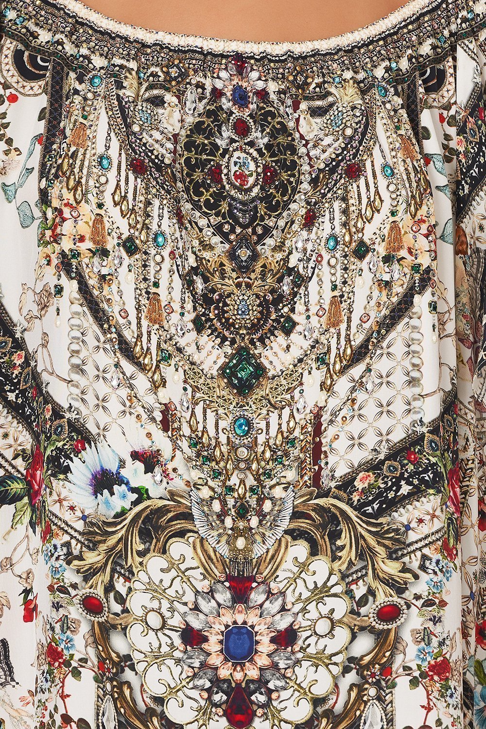 OFF SHOULDER KAFTAN SHAKESPEARES GARDEN