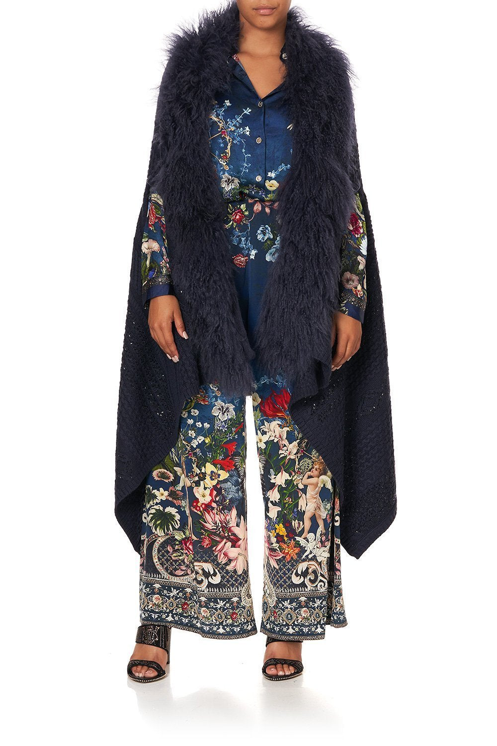 SHEARLING CAPE DREAMS OF MIDSUMMER