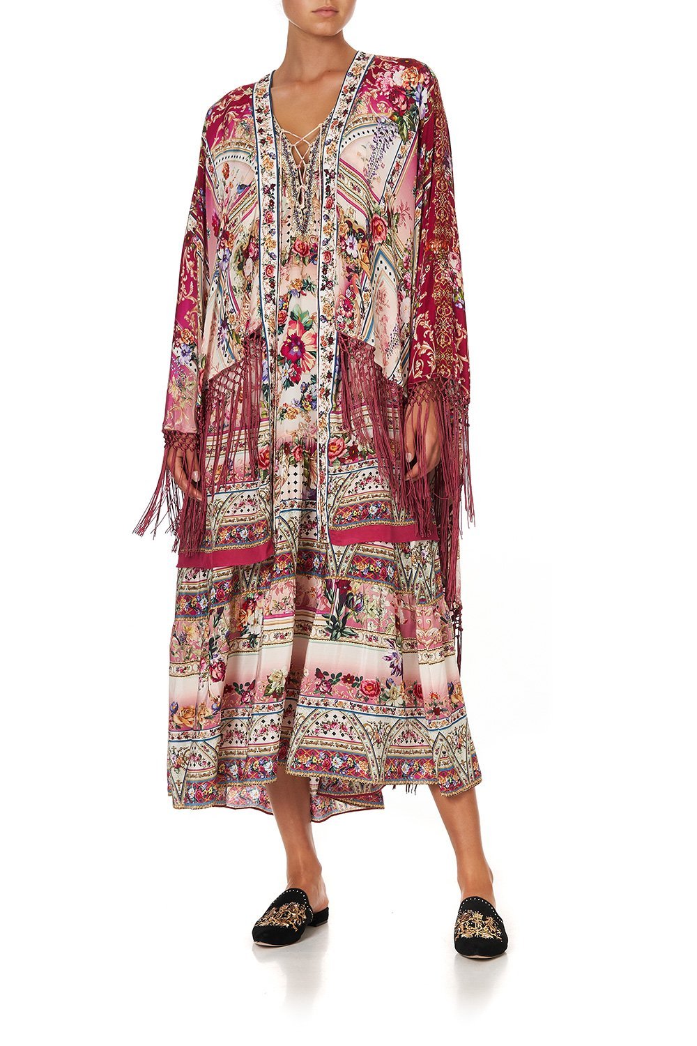 DRAPED HIGH-LOW LAYER SUMMONED BY A ROSE