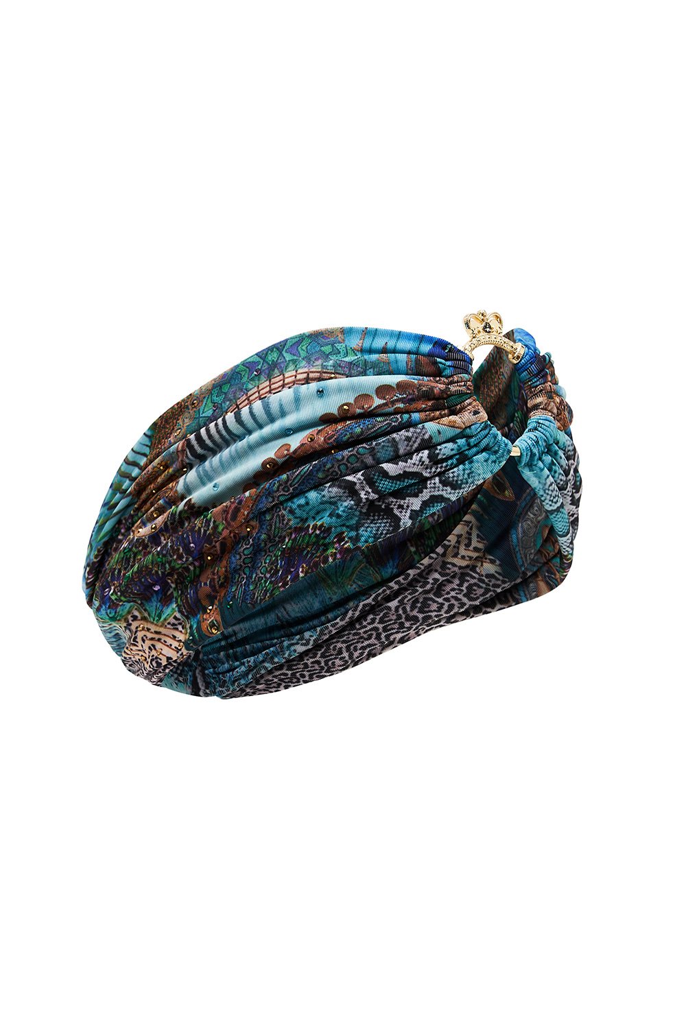 KNIT BUCKLE HEADBAND TEMPLE TEMPTRESS