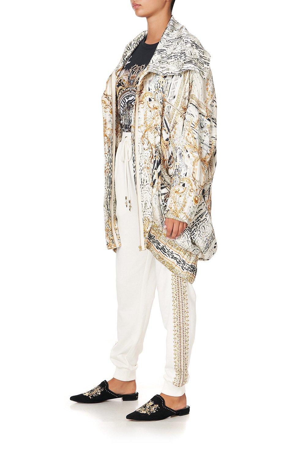 PARKA JACKET WITH RIB GATES OF GLORY