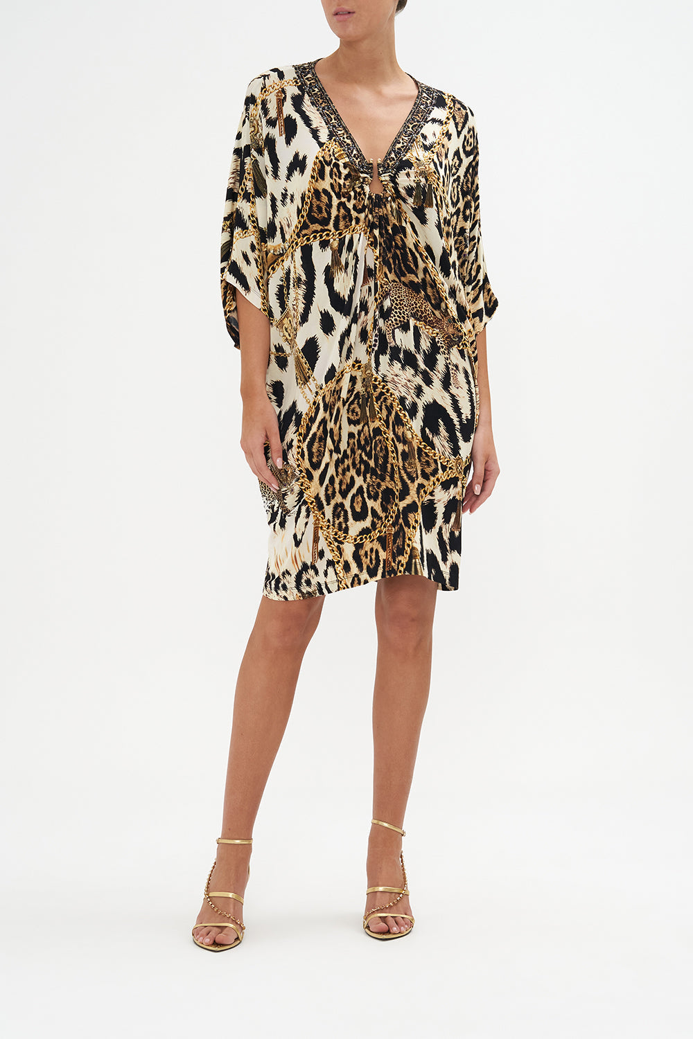 Hardware Batsleeve Kaftan Role Call print by CAMILLA