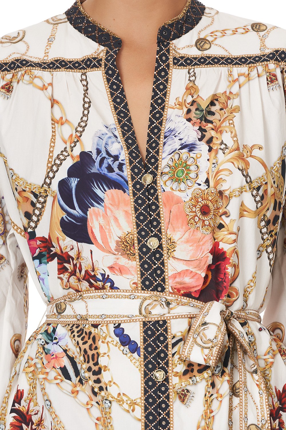 BLOUSON SLEEVE SHIRT DRESS REIGN SUPREME