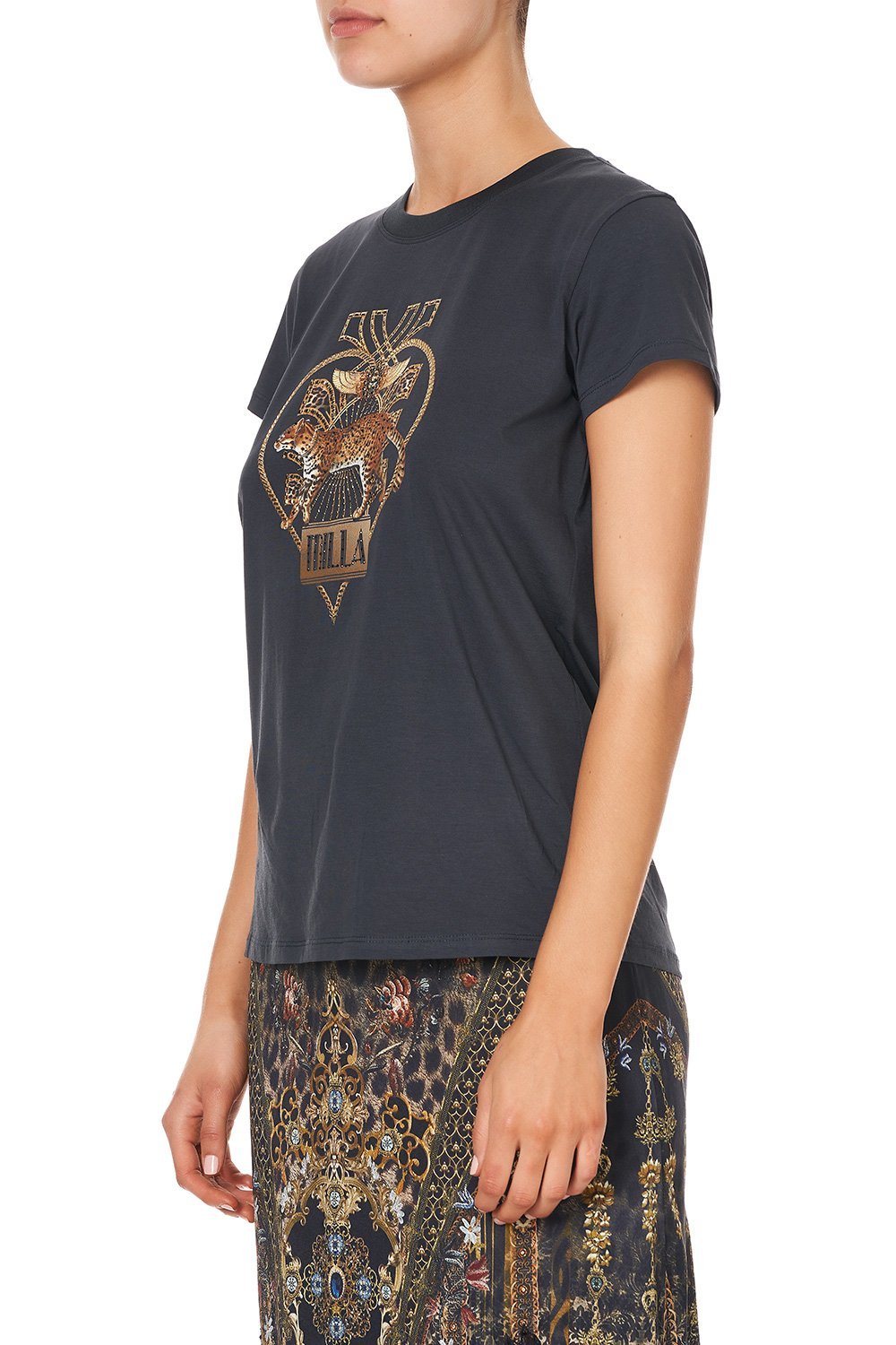 SLIM FIT ROUND NECK T-SHIRT ABINGDON PALACE