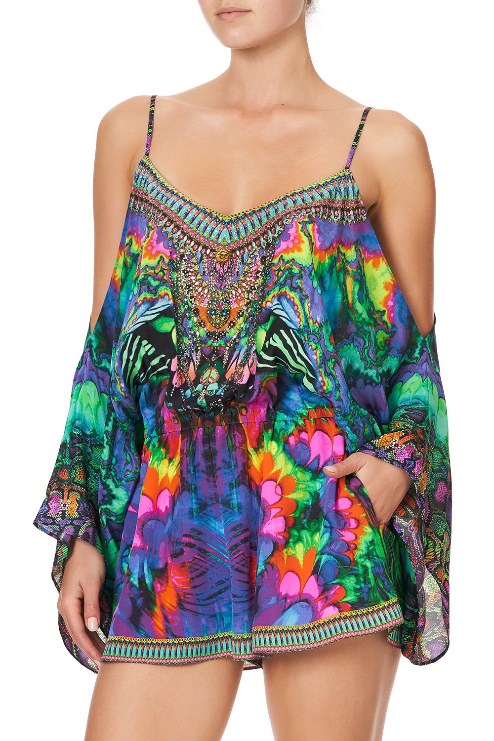 DROP SHOULDER PLAYSUIT HYPED UP HIPPIE