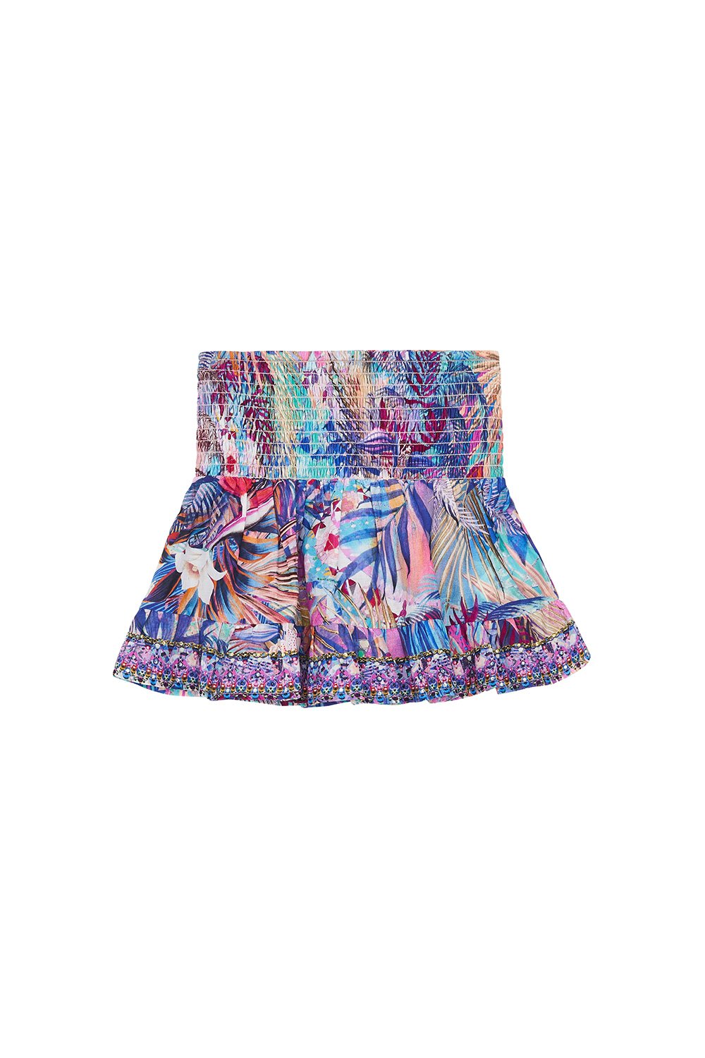 KIDS SHIRRING WAIST SKIRT 4-10 SOUTH BEACH SUNRISE
