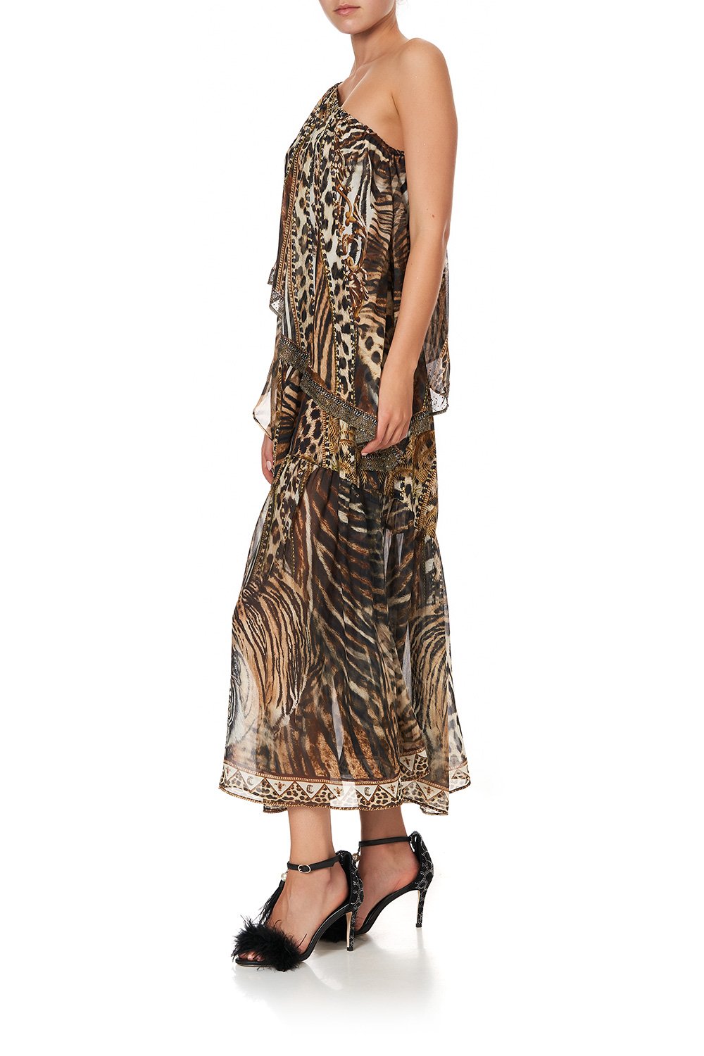 ONE SHOULDER TIERED DRESS BERKELEY ST AFTER DARK