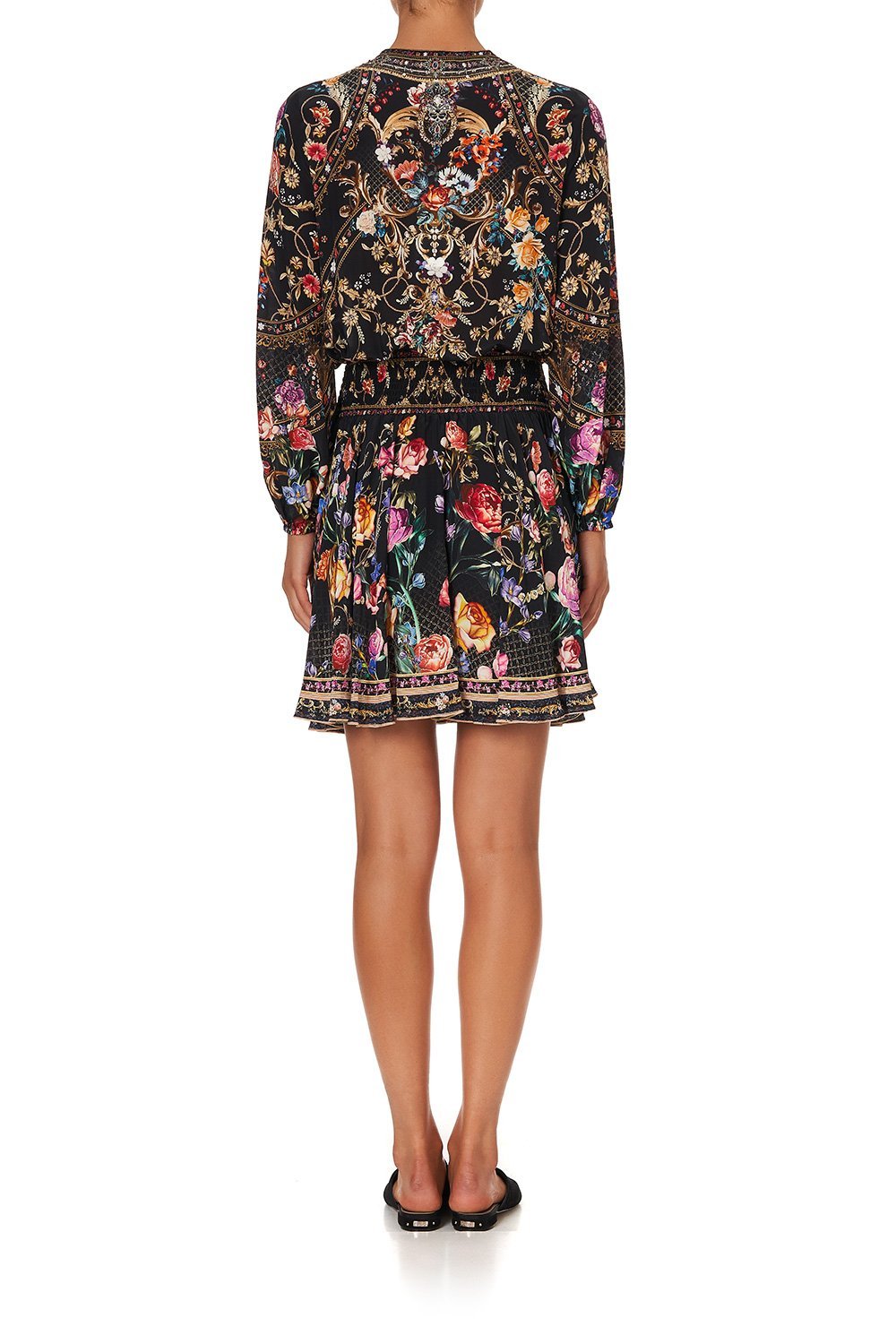 SHIRRED RELAXED SHORT DRESS BLUSHING MANOR