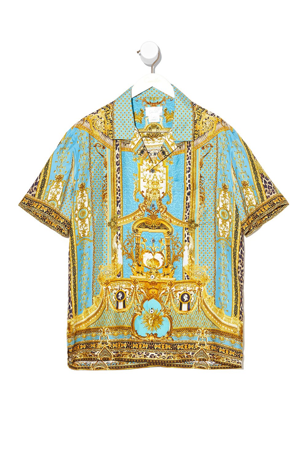 SHORT SLEEVE CAMP COLLARED SHIRT DRIPPING IN DECADENCE