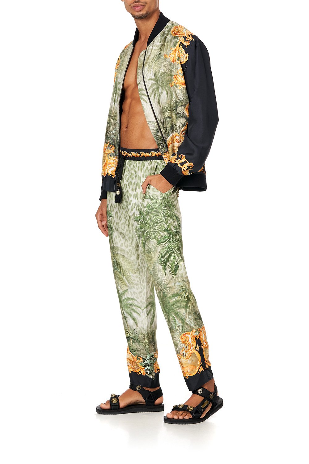 STRAIGHT LEG ELASTICATED WAIST PANT PALAZZO OF PALMS