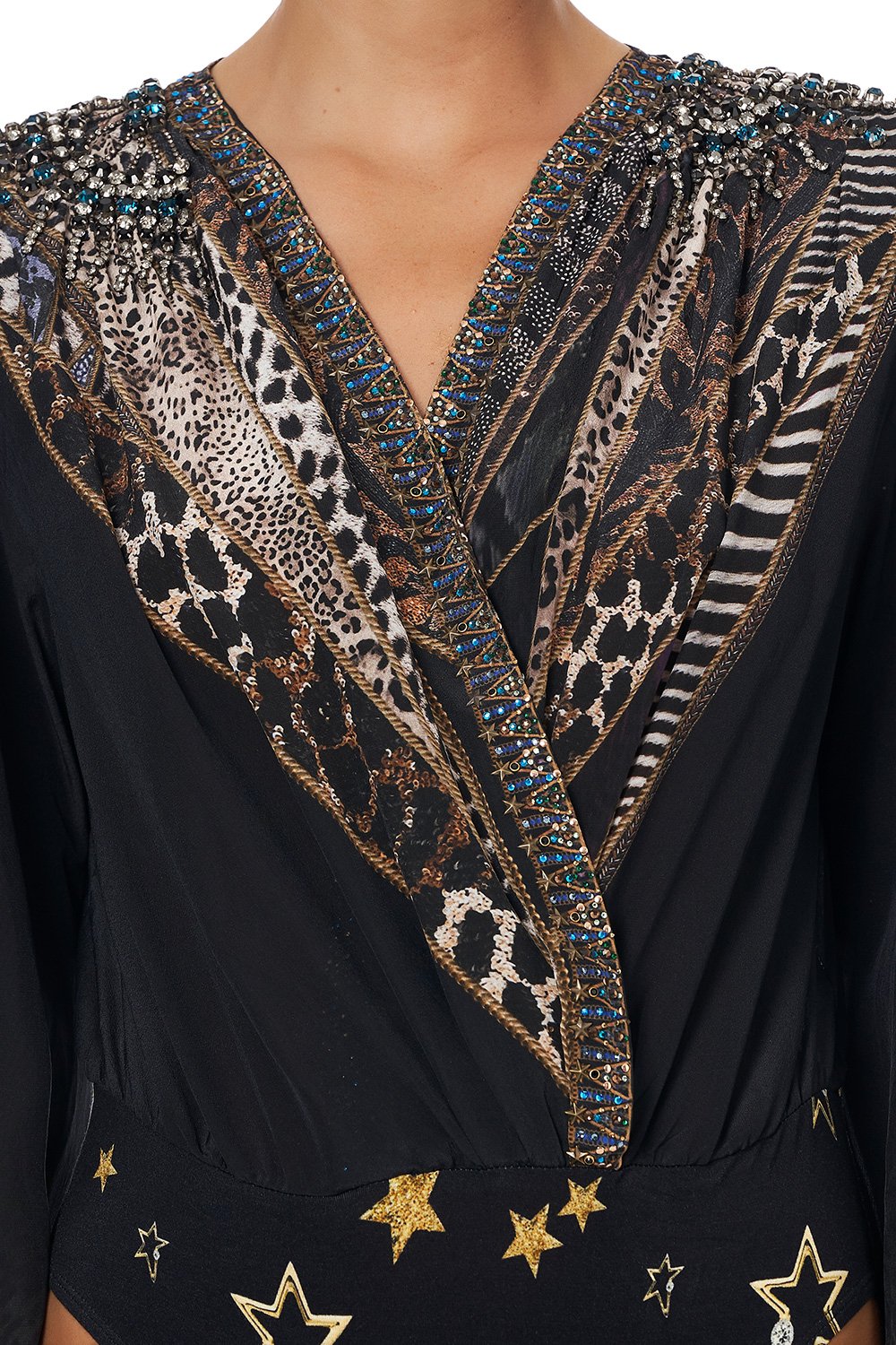 BLOUSON SLEEVE BODY SUIT LADY STARDUST