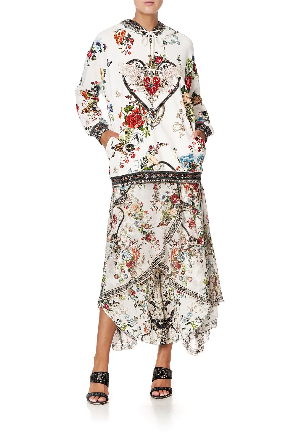 HOODIE WITH POCKETS SHAKESPEARES GARDEN